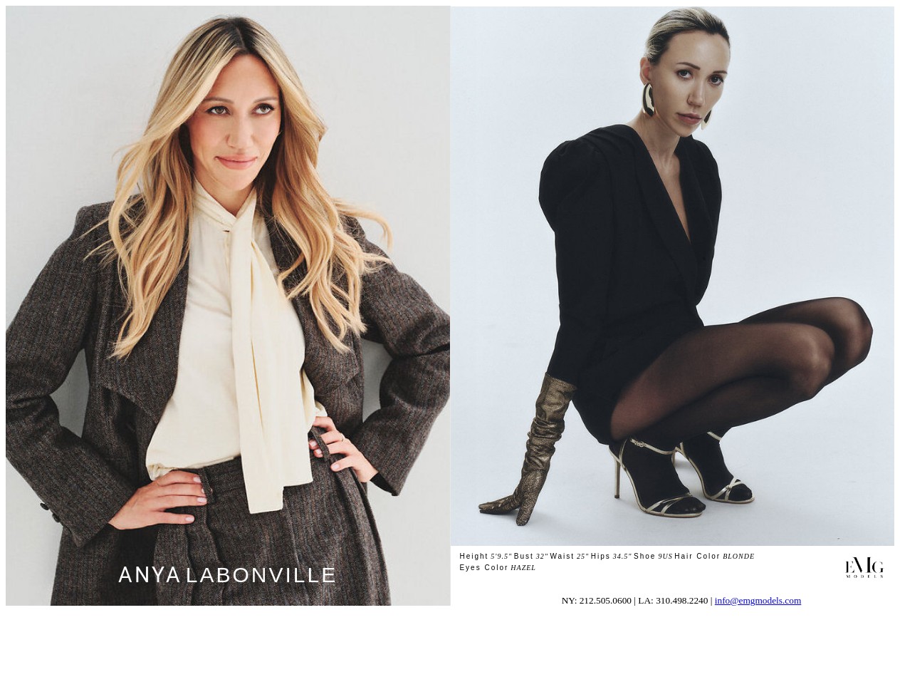 Anya compcard