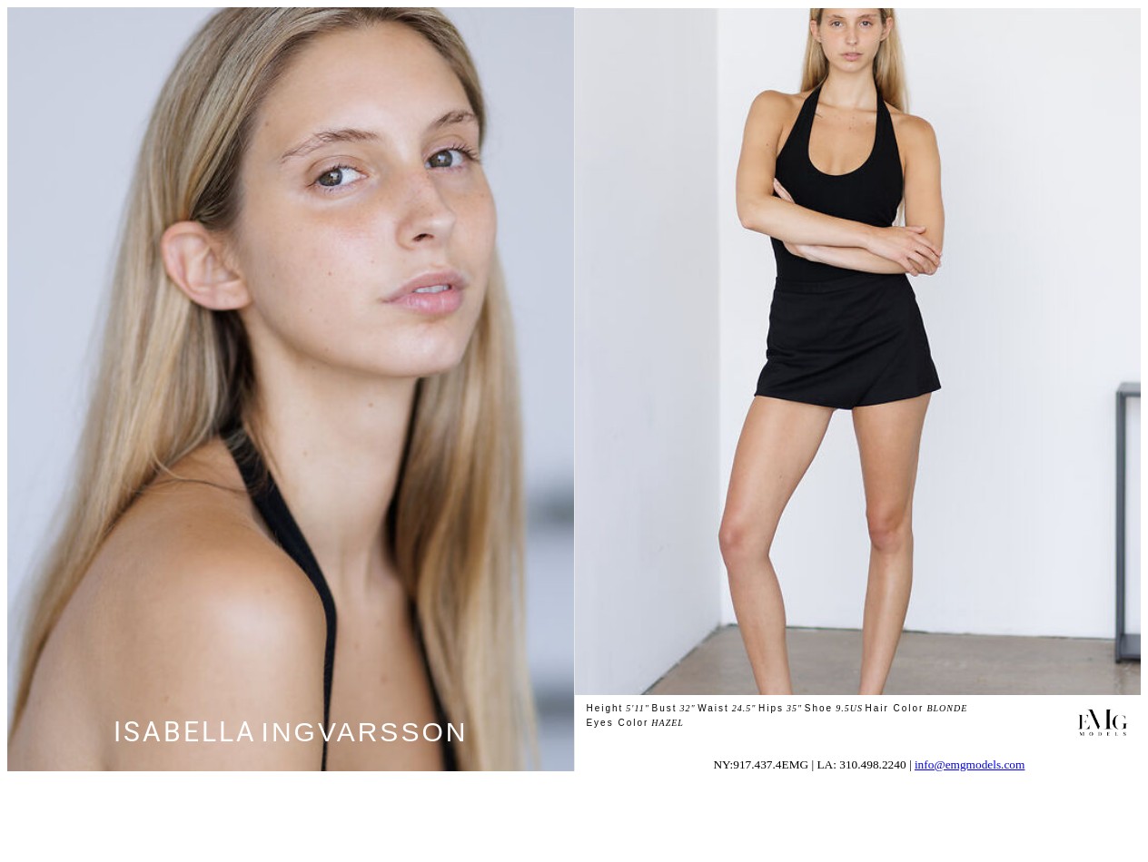 Isabella compcard
